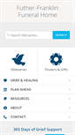 Mobile Screenshot of futher-franklinfuneralhome.com